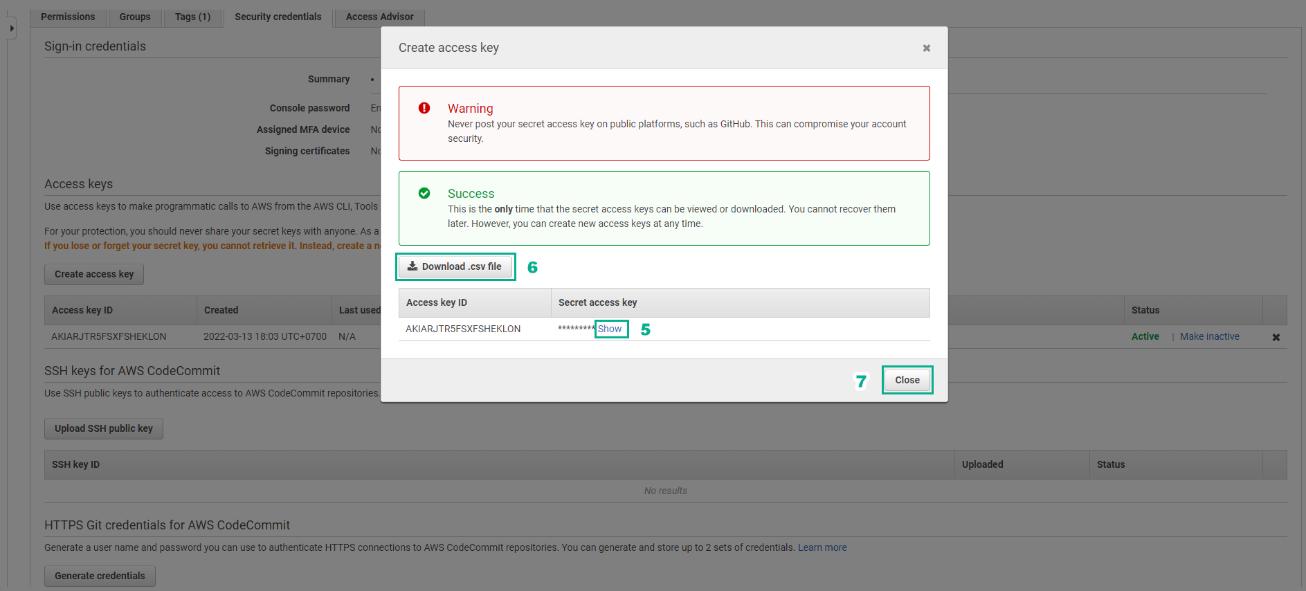 Createaccesskey